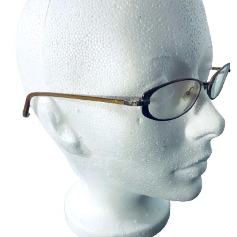 Valentino Authentic Vintage Women's Bronze Metal Eyeglasses with Original Case - Picture 7 of 12